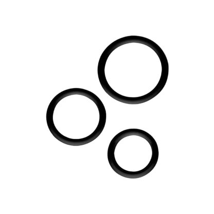 3 Cock Rings in 3 different sizes (black)