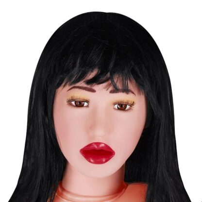 Sex Doll with lipstick (black hair)